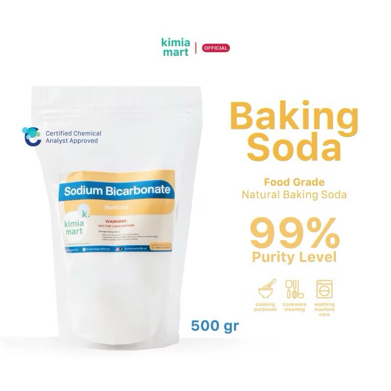 

Baking Soda - Sodium Bicarbonate Food Grade / Soda Kue 500 gr