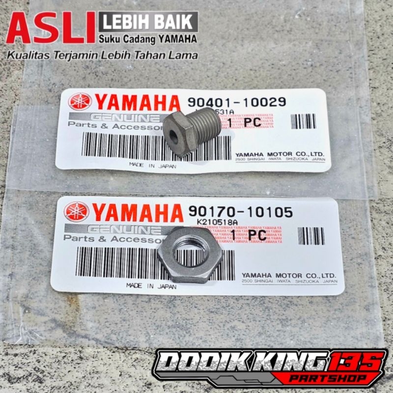 BAUT + MUR SETELAN POMPA OLI SAMPING F1ZR FIZR FORCE1 ALFA ORIGINAL YAMAHA JAPAN | 90401-10029 90170