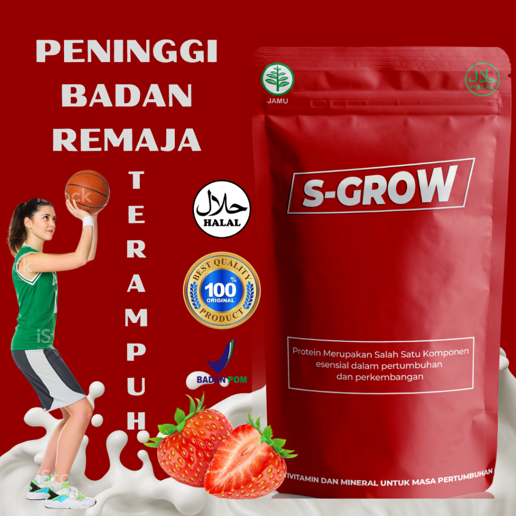 Original SGROW Peninggi badan remaja anak dan dewasa