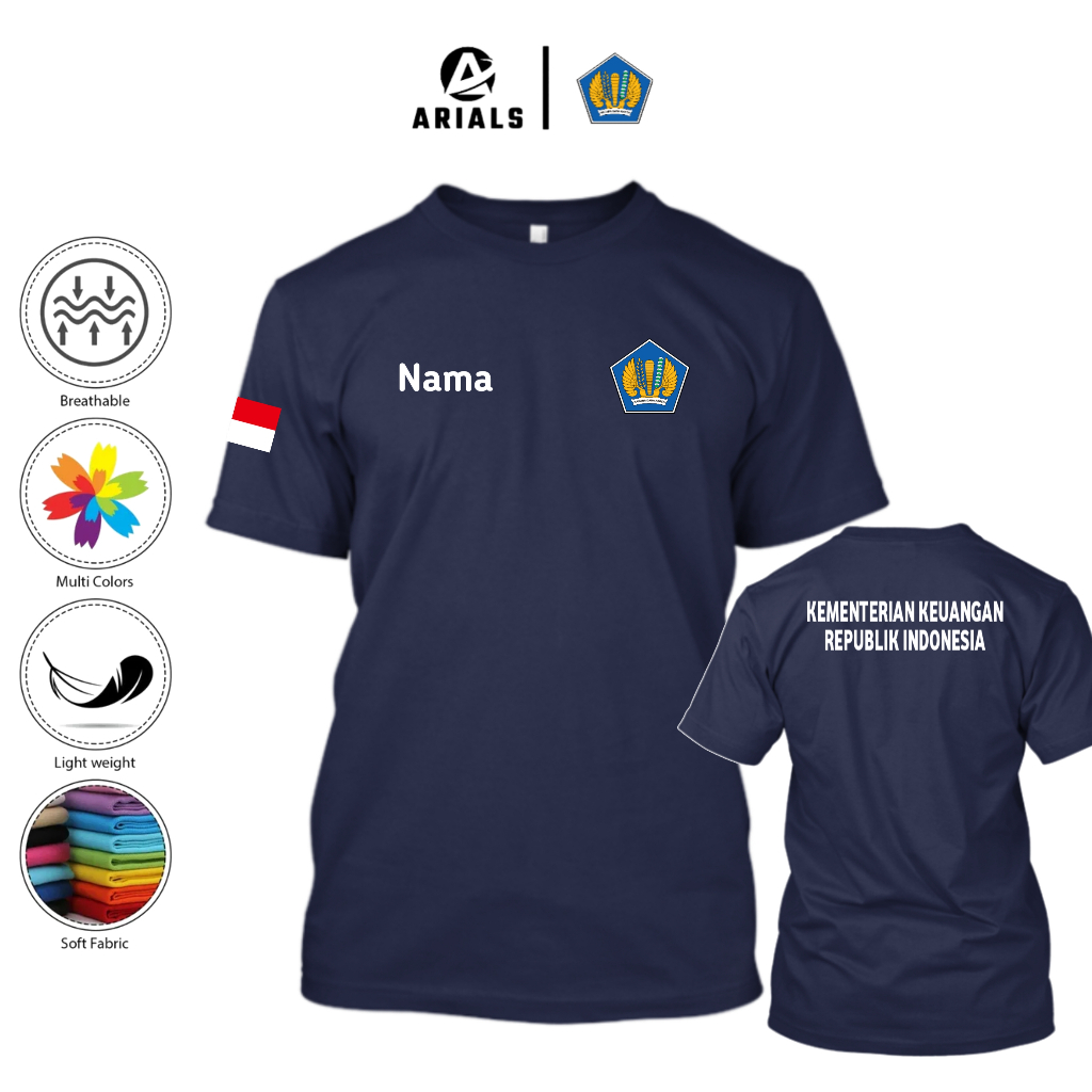 Arials Kaos Baju Kementerian Keuangan Republik Indonesia