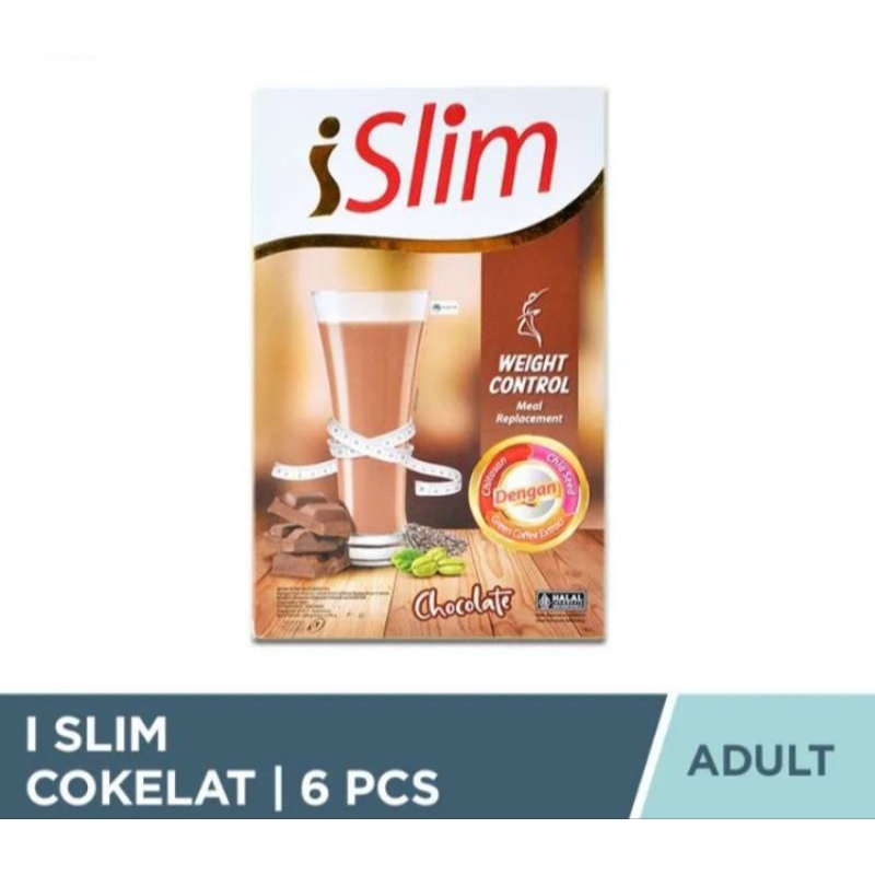 

I Slim Cokelat 324 Gr (6 Pcs) - Susu Diet Pengganti Makan
