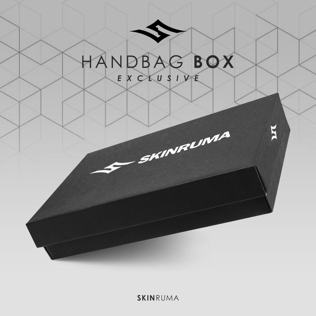 SKINRUMA Kardus Box Packaging Tas Handbag Exclusive Hitam / Box Clutchbag / Box Slingbag / Bungkus K