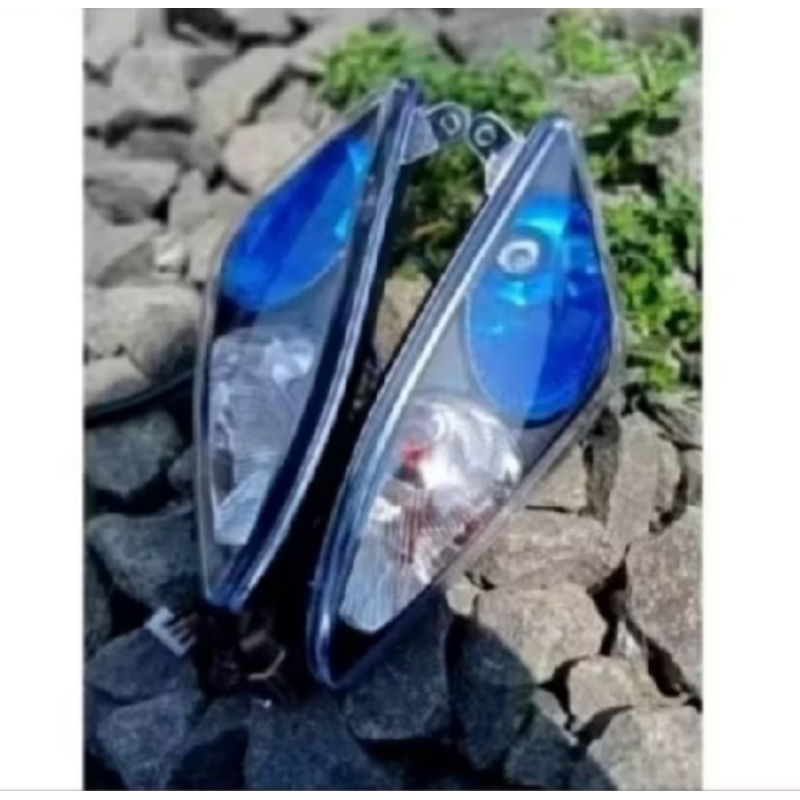 LAMPU SEN SEIN MIO SPORTY MODEL MX CUSTOM HITAM BIRU SIAP PAKAI