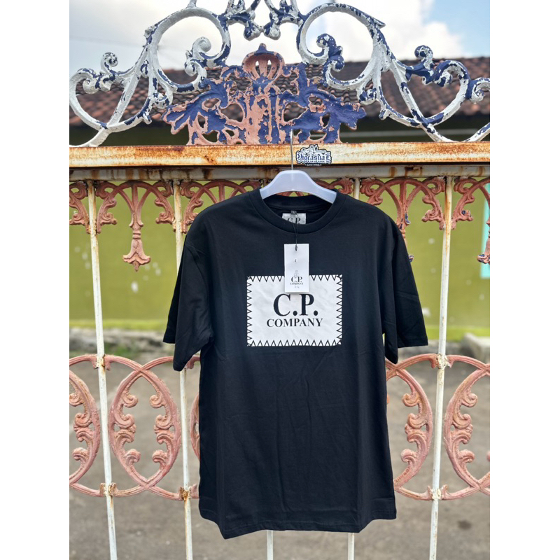 [100% BARU FREE STIKER] T-Shirt cp company black