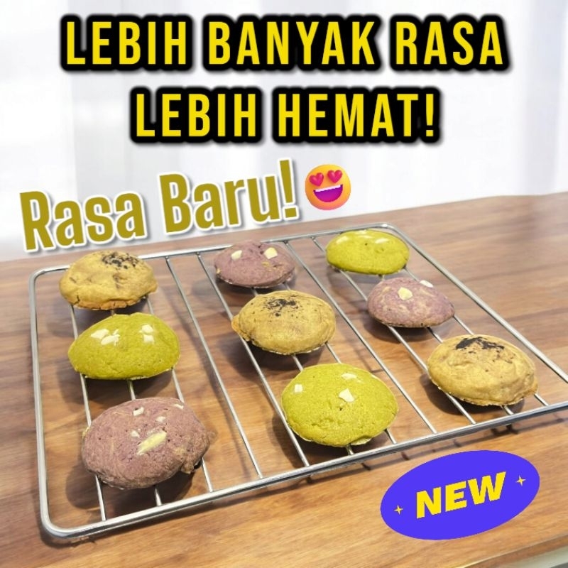 

Soft Baked Cookies Lite Flavour - Kue Kering Cookies Rasa Taro/Matcha/Tiramisu
