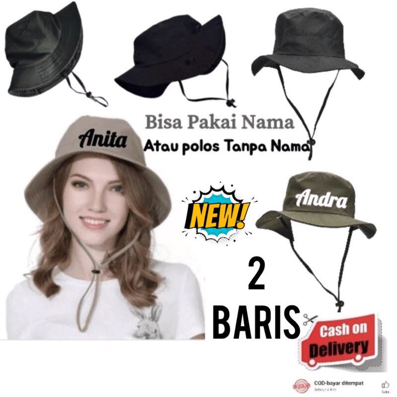 Topi Gunung Pria Wanita Original Waterproof Rimba Hijab Cewek 100%