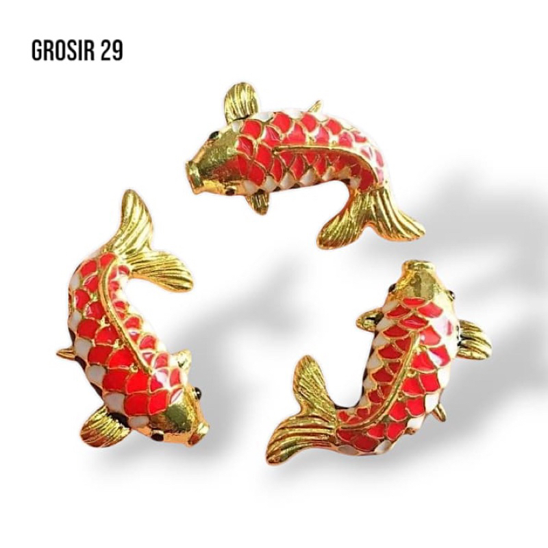 COD Charm Xuping Ikan Koi | Ornamen Aksesoris Gelang Emas DIY Pembuatan Perhiasan Gelang