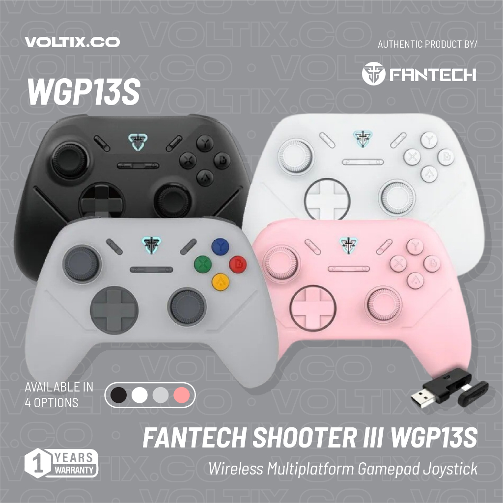 Fantech Multi Platform Gamepad Android PC PS Gamepad Wireless Shooter III WGP13S Joystick USB Type C