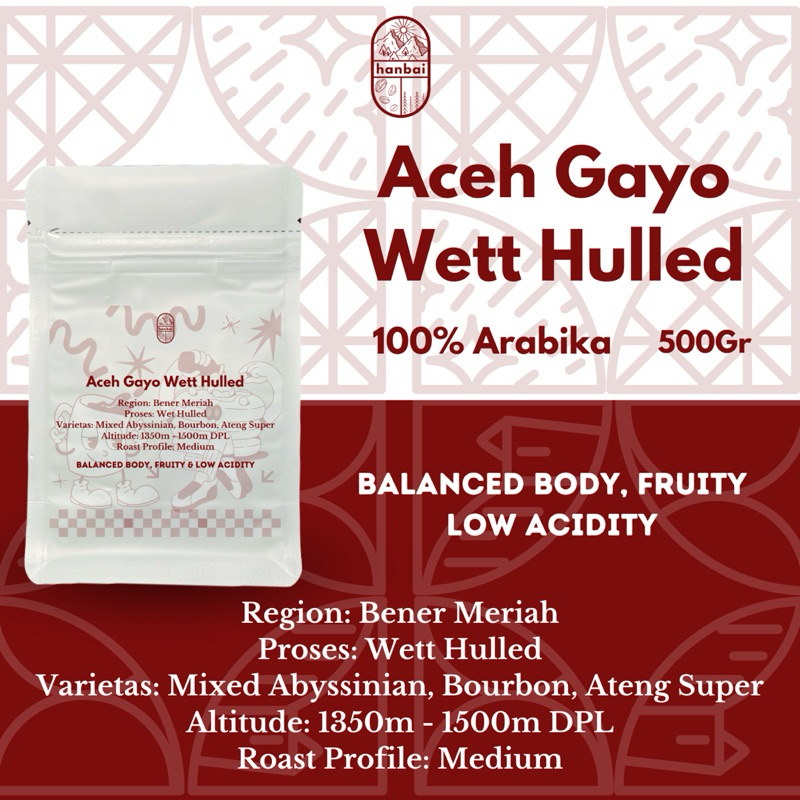 

BIJI KOPI ARABIKA ACEH GAYO WETT HULLED (500Gr)