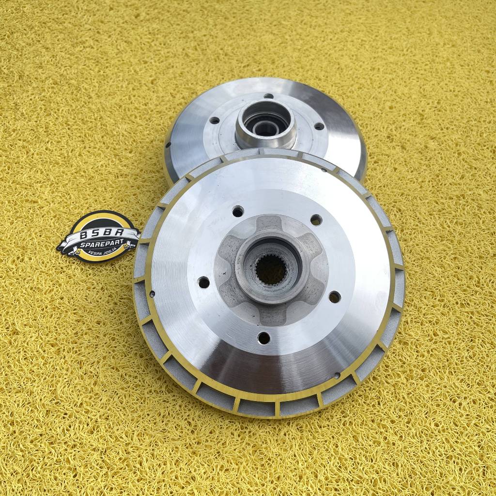 Tromol Hub Adaptor Depan / Belakang Ring 12 Vespa GScooter bisa untuk Vespa PX Super Sprint Excel VB