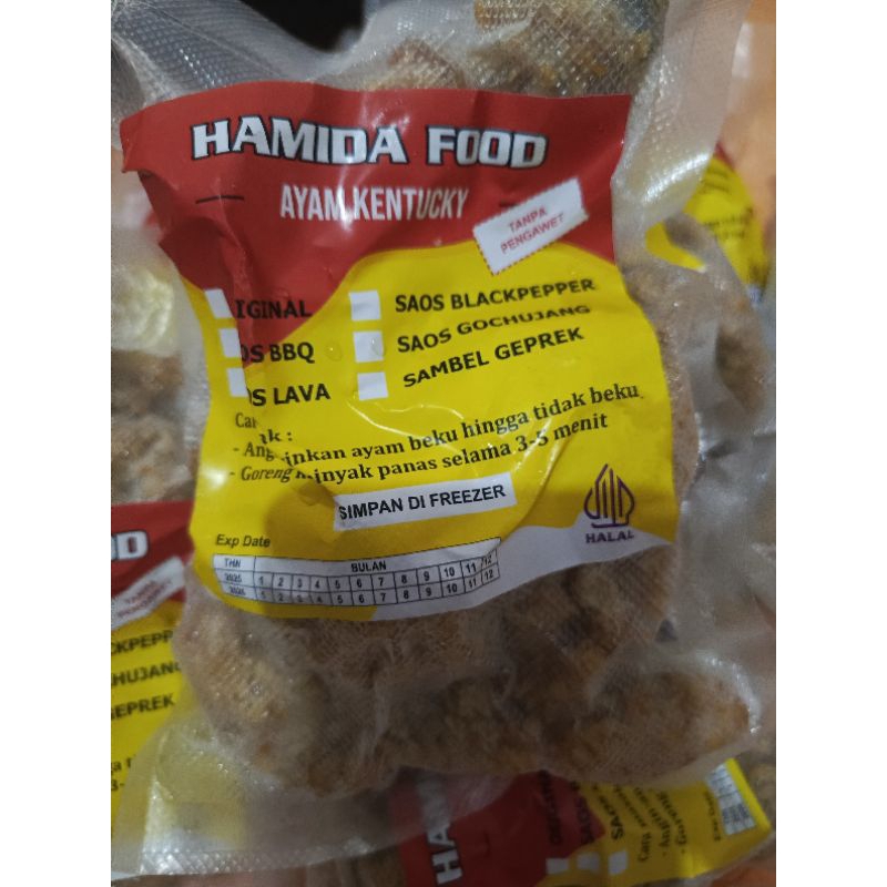 

(Dikirim H+1) Premium Ayam Kentuchy Original Hamida Food