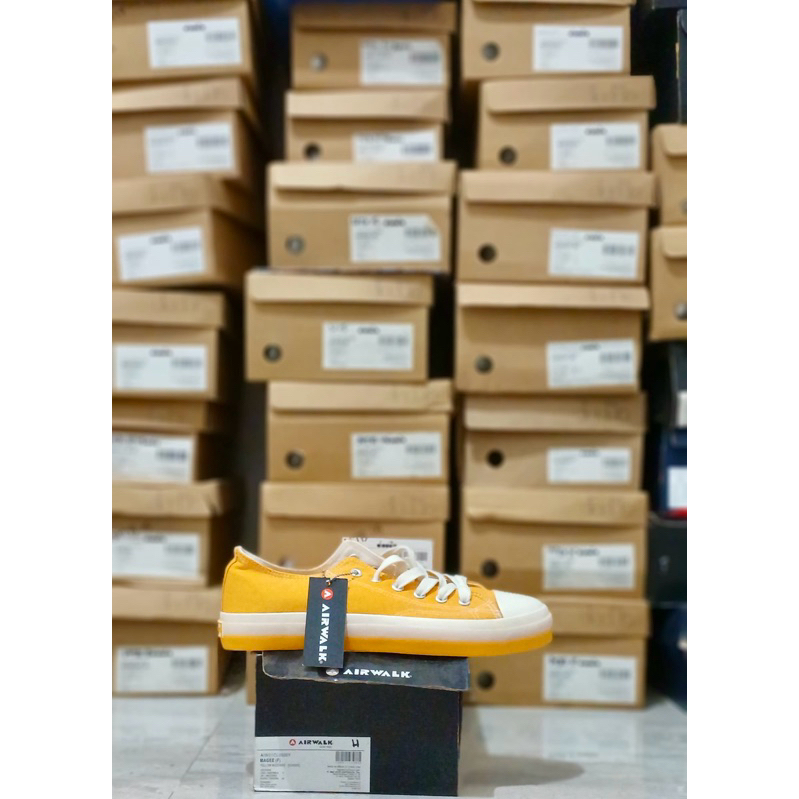 AIRWALK MAGEE YELLOW SIZE 40 BARANG CUCI GUDANG