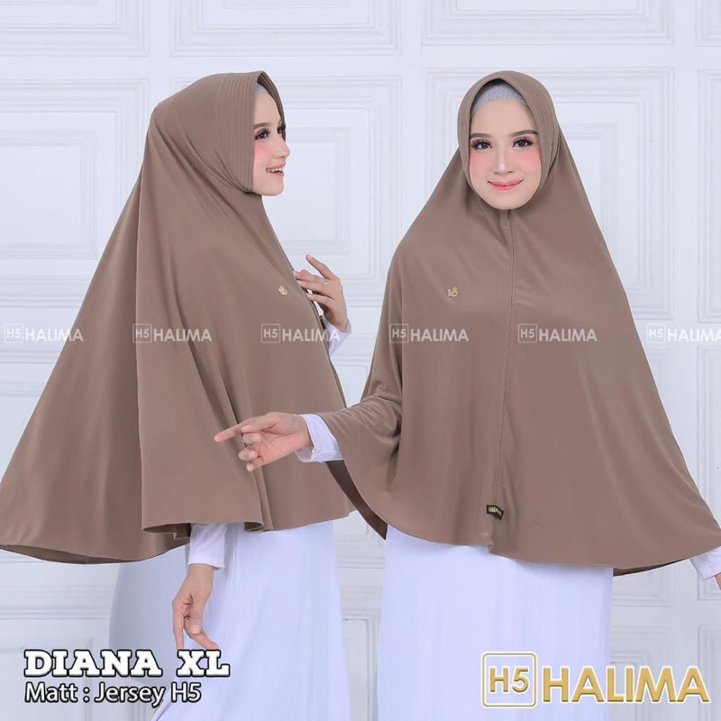jilbab jumbo jersey premium tebal Diana xl