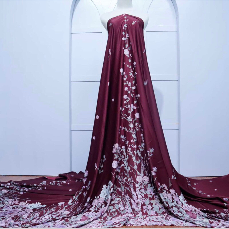 kain maxmara motif || kain gamis harga per1/2meter