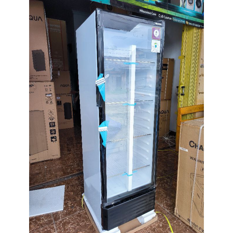 showcase Sharp SCH250-FS/ lemari pendingin air minum
