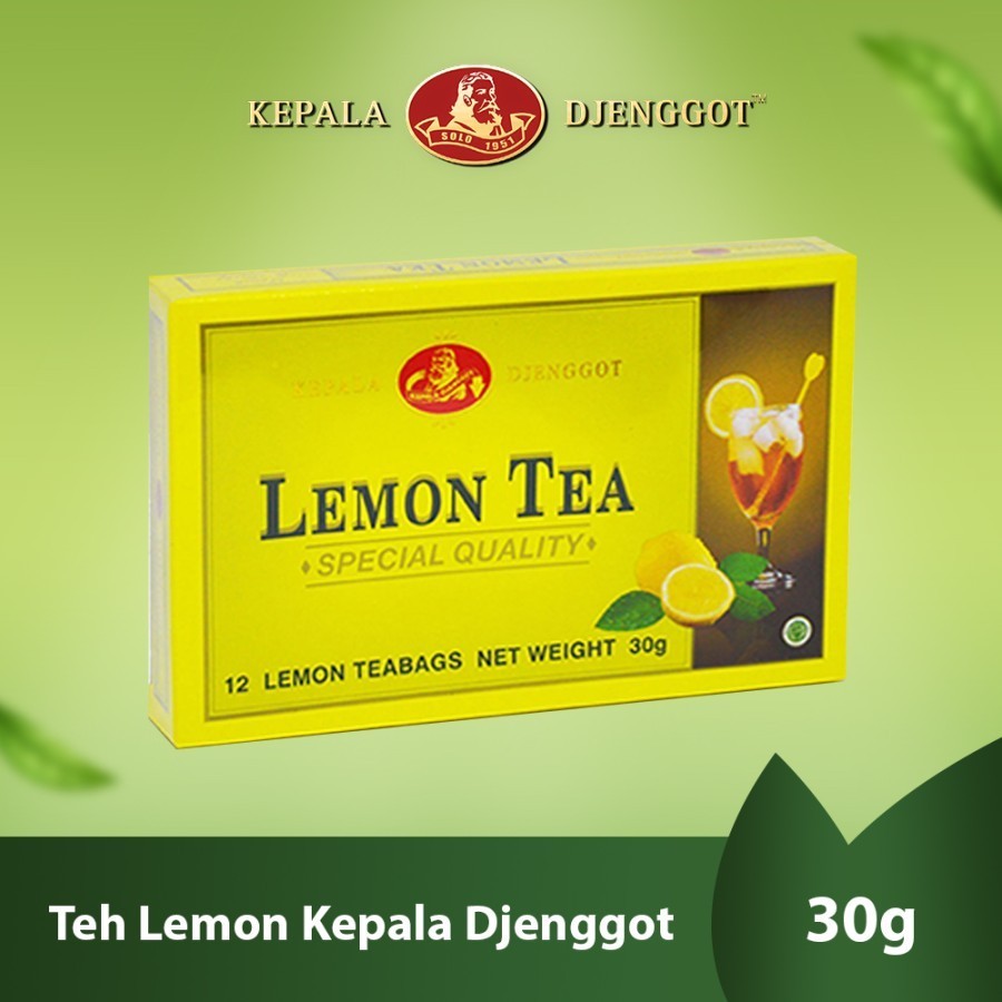 

KEPALA DJENGGOT TEH CELUP LEMON / LEMON TEA 30 GRAM [12 TEABAGS]