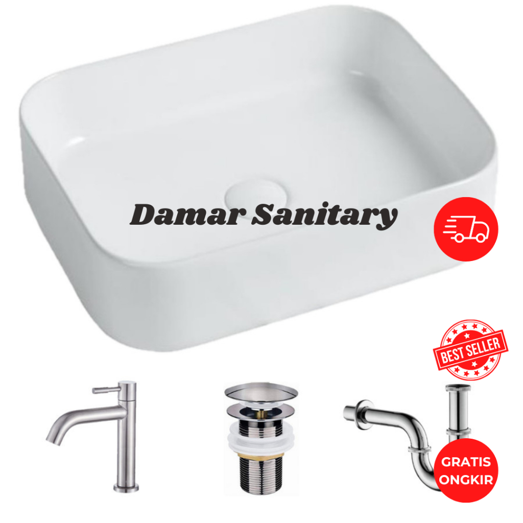 BEST SELLER WASTAFEL KAMAR MANDI KERAMIK MEWAH LD82