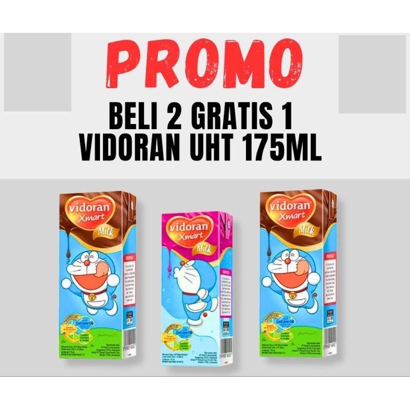 

PROMO Beli 2 Gratis 1 Vidoran Uht 175ml susu