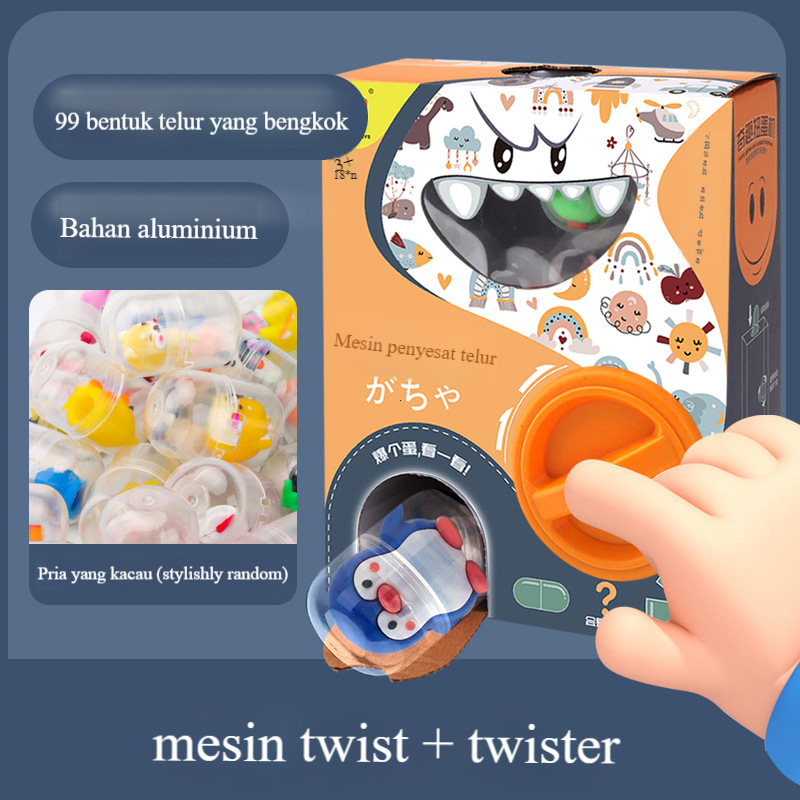 Mainan baru bagi anak-anak yang masih kecil dan miniatur mesin pemutar miniatur dan boneka yang tida