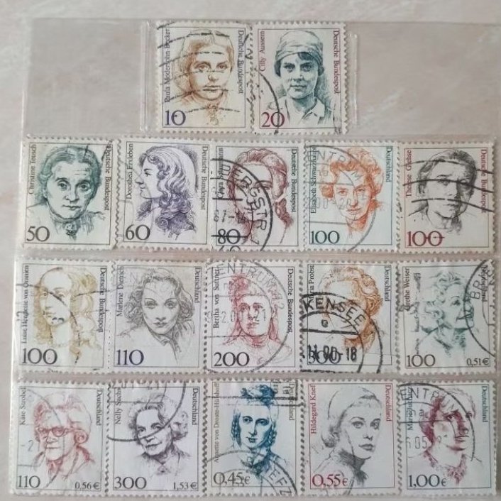 

Perangko Jerman Women in German History Tahun 1988-2003 set 17pcs