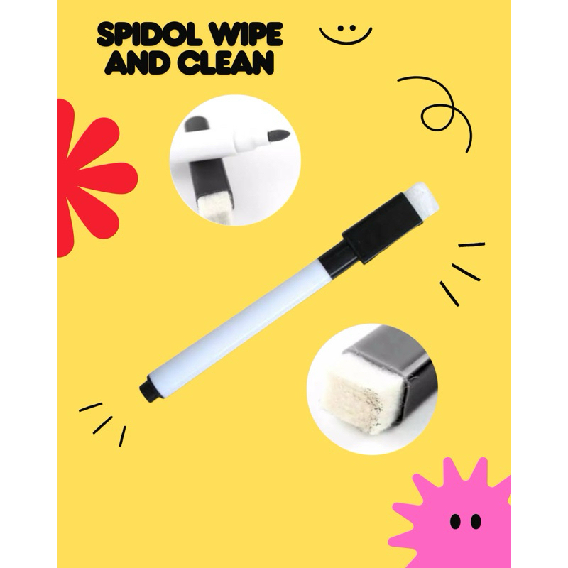 

Spidol wipe and clean warna hitam