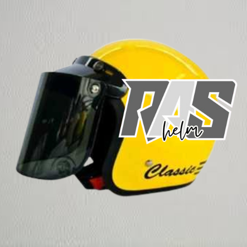 KACA HELM BOGO DEWASA DATAR FLAT CEMBUNG VENOM - PELANGI ORI MERK INJAK