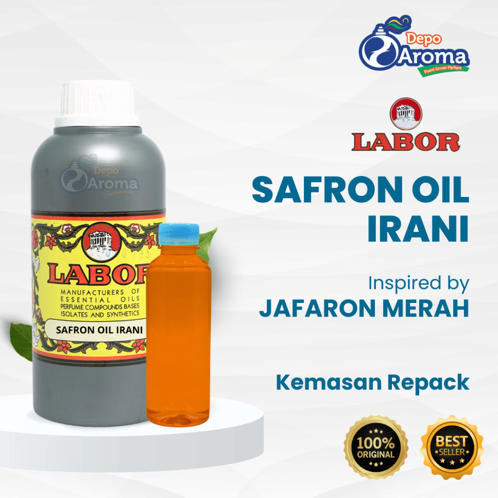 PARFUM BIBIT MURNI - SAFRON OIL IRANI/JAFARON MERAH - REPACKING - LABOR