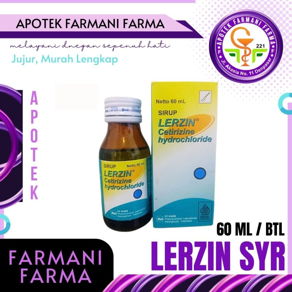 LERZIN SIRUP 60ML / OBAT ALERGI ANAK