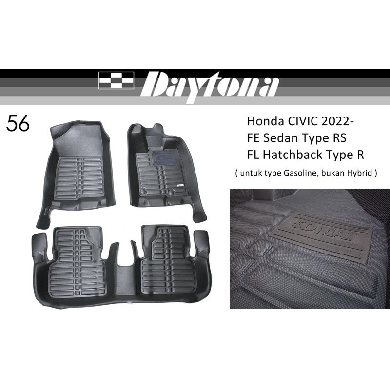 DAYTONA Karpet 5D Mobil Honda Civic / Karpet mobil 5d Civic 2022