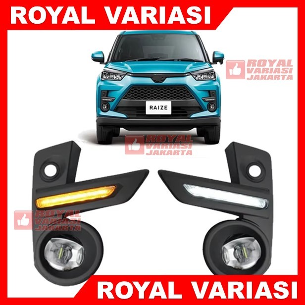 Lampu Bumper Depan LED DRL Toyota RAIZE Sign Running