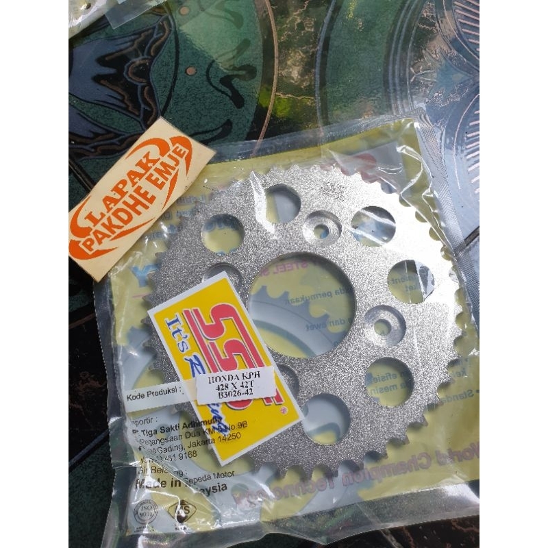 GEAR BELAKANG SSS 428 42 KPH KHARISMA HONDA BLADE REVO SATRIA FU FACELIFT SUPRA FIT NEW SUPRA X 125 