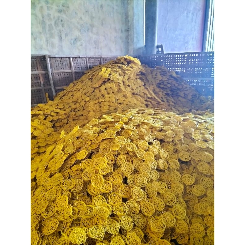 

Kerupuk Mie Kuning | Kerupuk Asinan | Cap 28 & 3 Bintang | 500gr