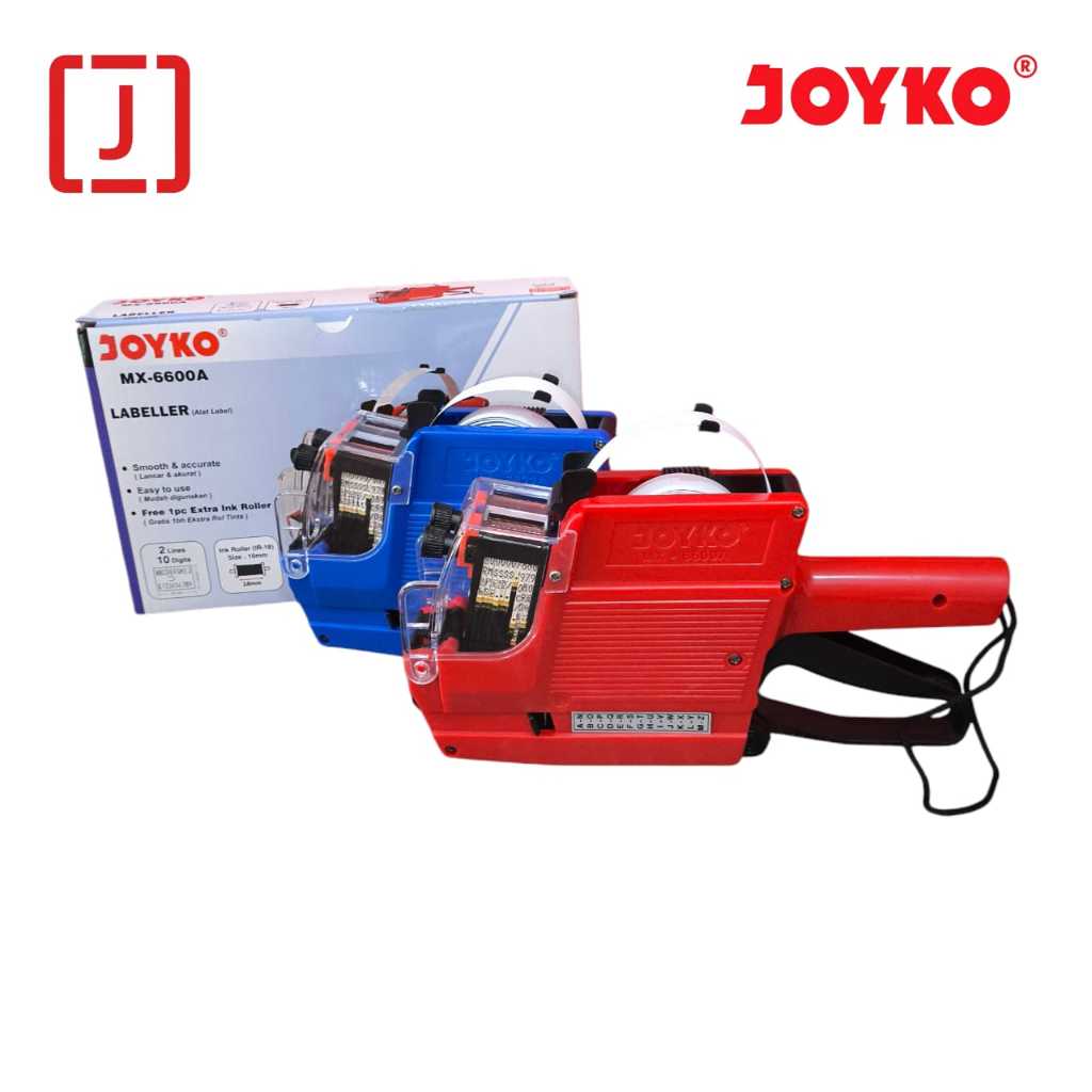 

Price Labeller Joyko MX-6600A / Alat Label harga 2 Baris Angka + Alphabet