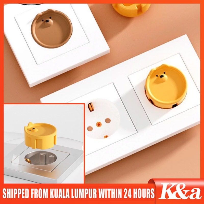 Tutup Stop Kontak Listrik Silikon Listrik Safety Socket Cover Pengaman Stop Kontak Otomatis Electric