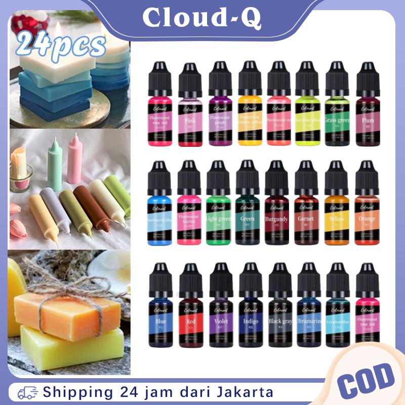 

Candle Dye Liquid 24 Warna Pewarna Lilin 10ml Pewarna Sabun Batang Pewarna Lilin Aroma Terapi