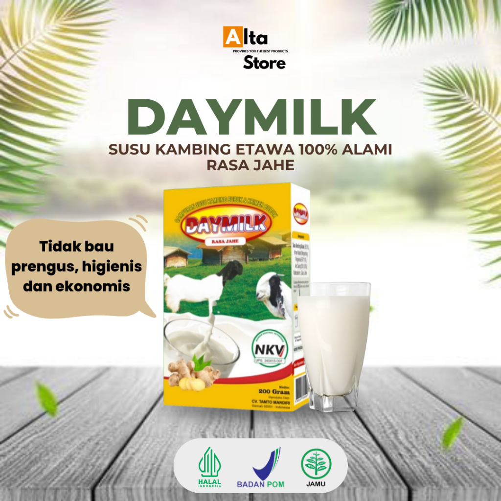 

Daymilk Jahe-Susu Bubuk Kambing-Susu Serbuk powder- Daymilk Etawa Membantu Menjaga Kesehatan Tubuh JAKARTA