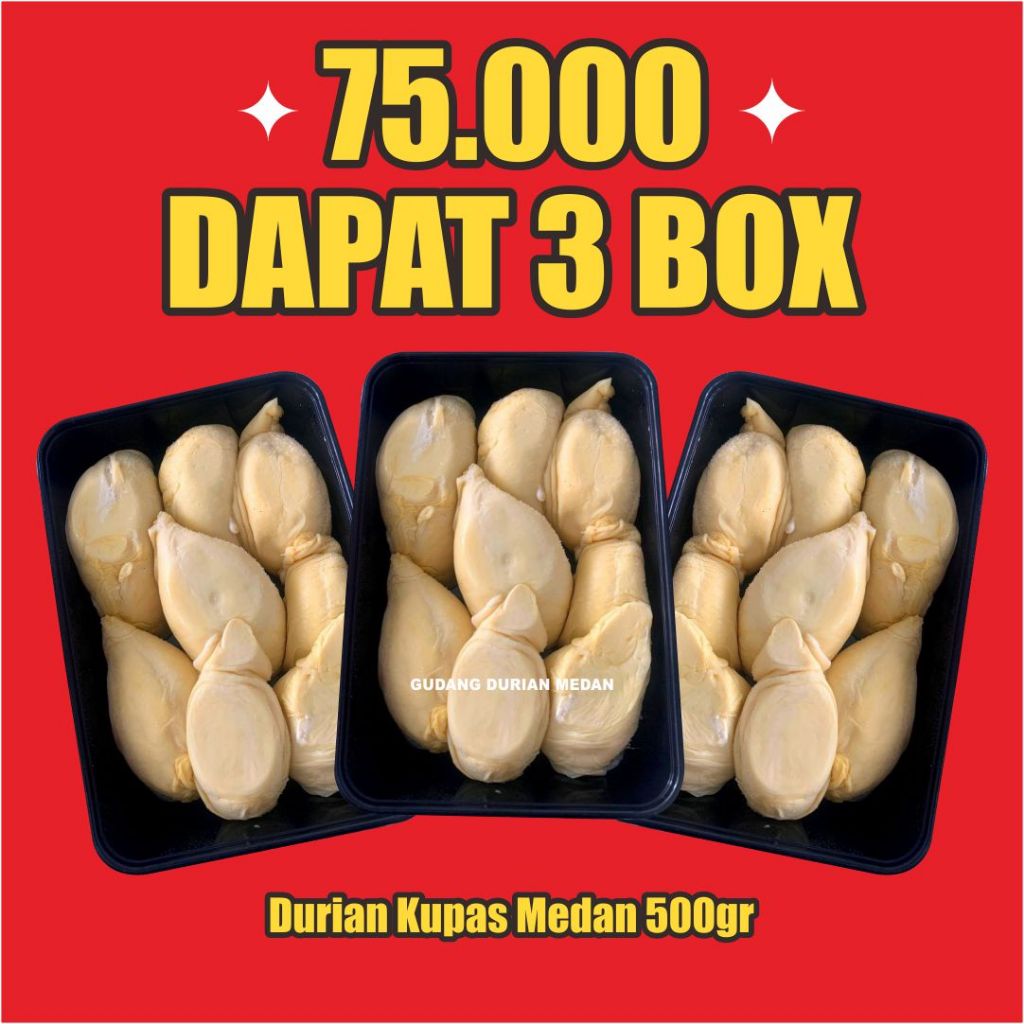 

Paket Promo Durian Kupas Medan 500gr