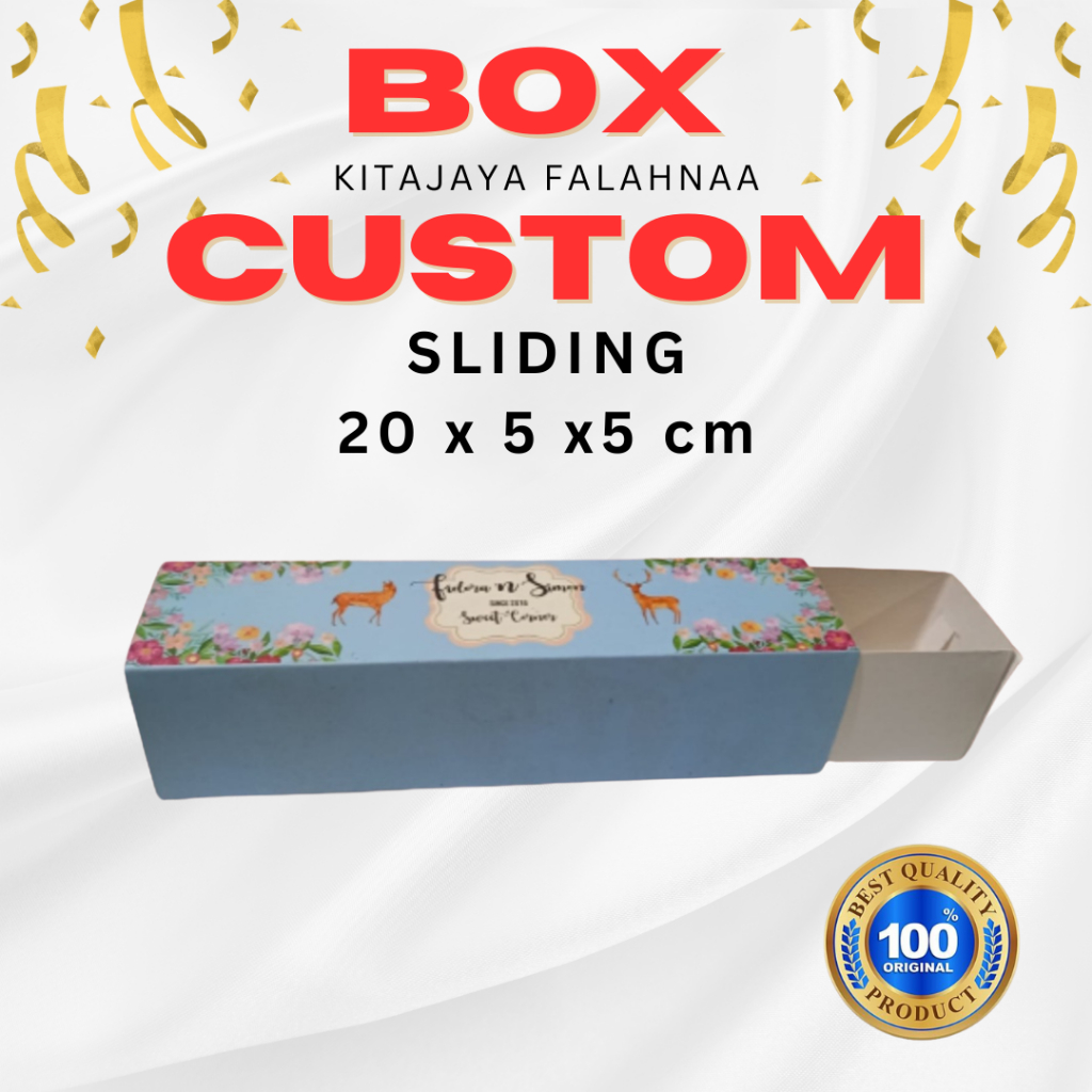 

(FREE DESAIN) CUSTOM SLIDING BOX 21x5x5