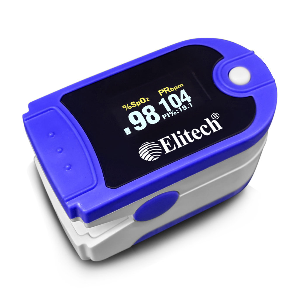 Pulse Oximeter Fox-1 (N) Elitech - Saturasi Oksigen-Navy Blue