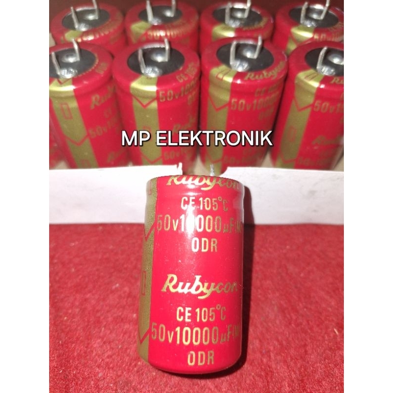 ELCO RUBYCON 10000uf 50V KAPASITOR RUBYCON MERAH NEW