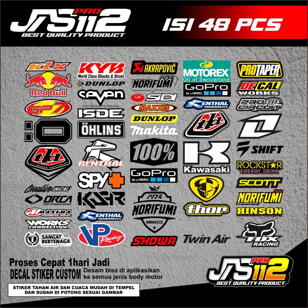 STICKER STIKER RACING HOLOGRAM | STIKER MOTOR | STICKER HELM, stciker pack stiker helm stiker esteti