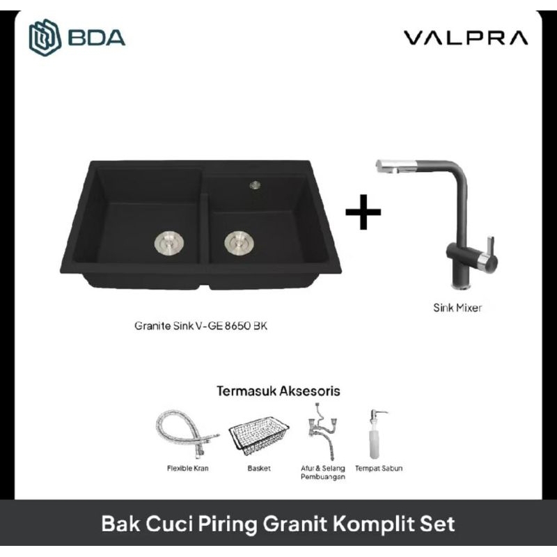 VALPRA BCP V GE 8650 BLACK + KRAN