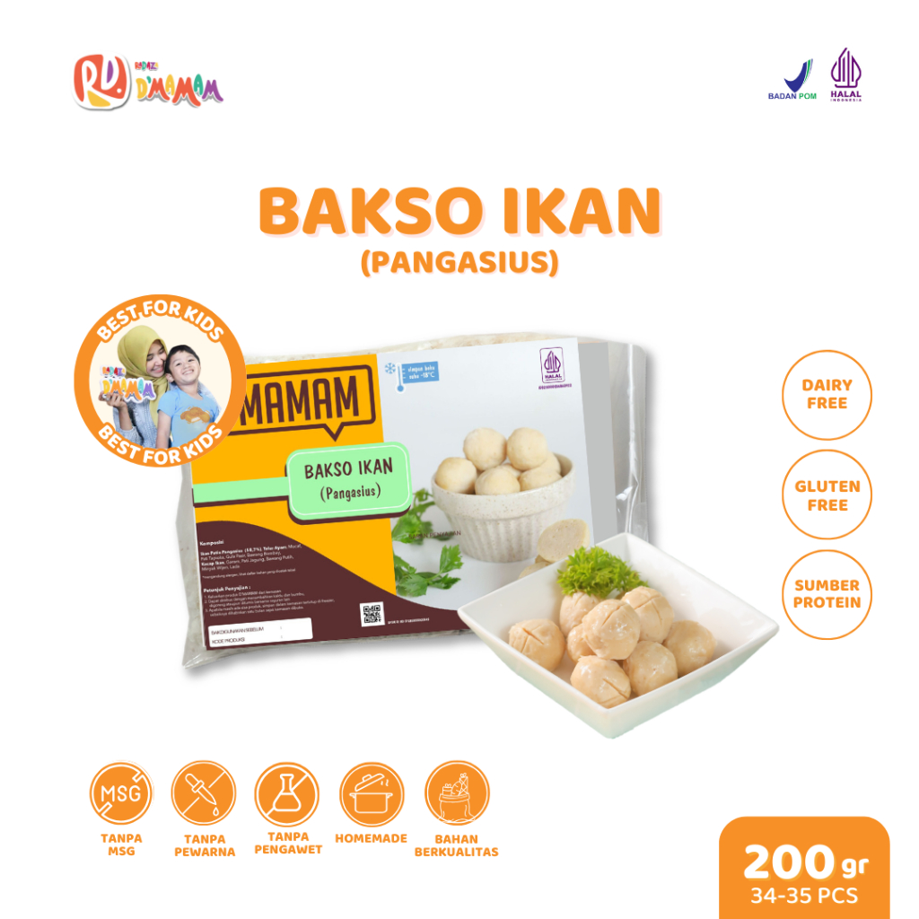 

D'MAMAM Bakso Ikan Dori 200g/ Homemade / HALAL / Healthy Food for Kids