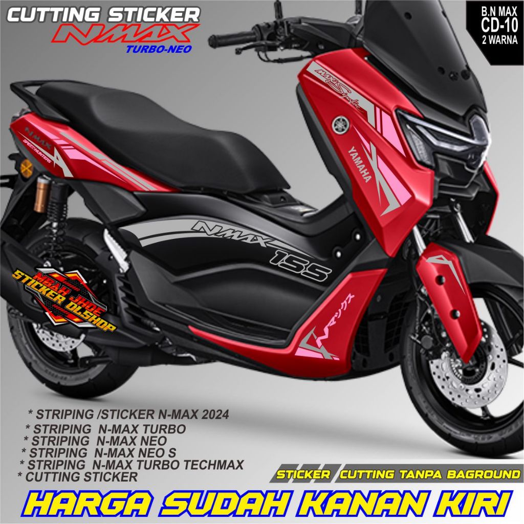 CUTTING STICKER/STRIPING MOTOR ALL NEW YAMAHA NMAX STIKER NMAX TURBO/NEO/NEO S/TURBO TECHMAX BODY ME