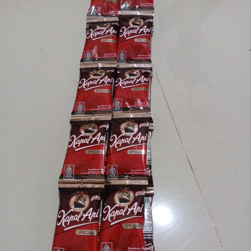 

Kopi Kapal Api Special Mini 6gr 1Renceng Isi 10 Sachet Tanpa Gula
