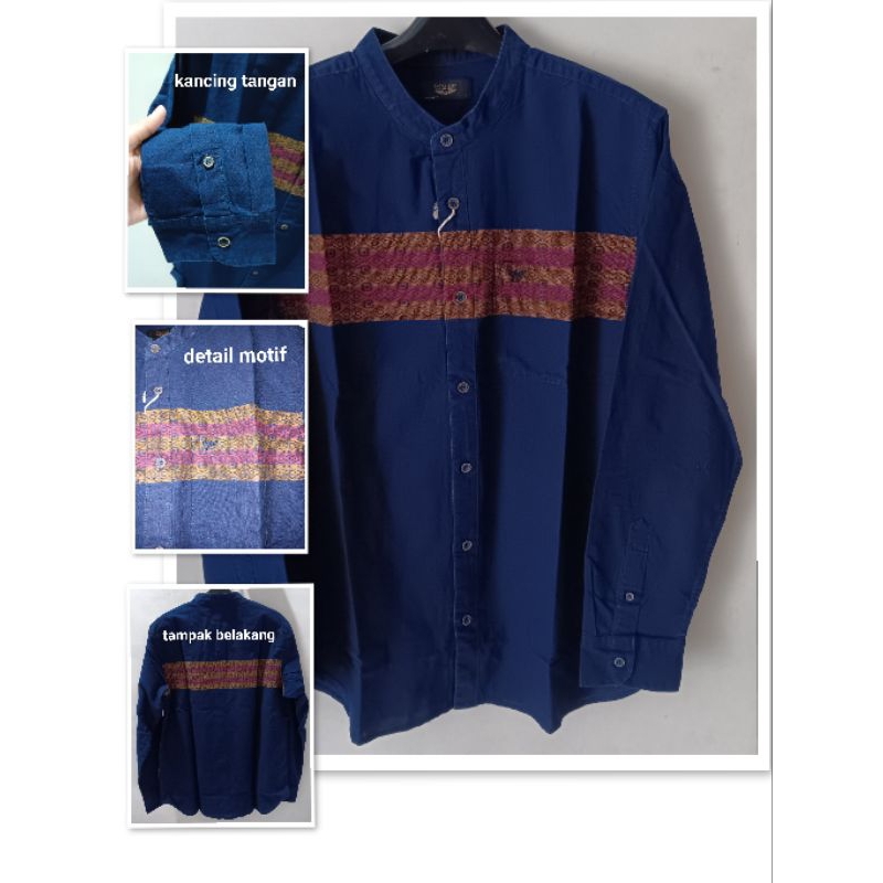 Emba kemeja koko lengan panjang