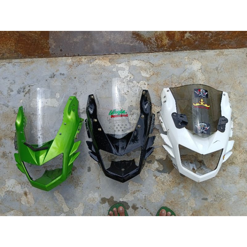 batok kepala Ninja RR new cover lampu batok fairing ninja rr new original copotan