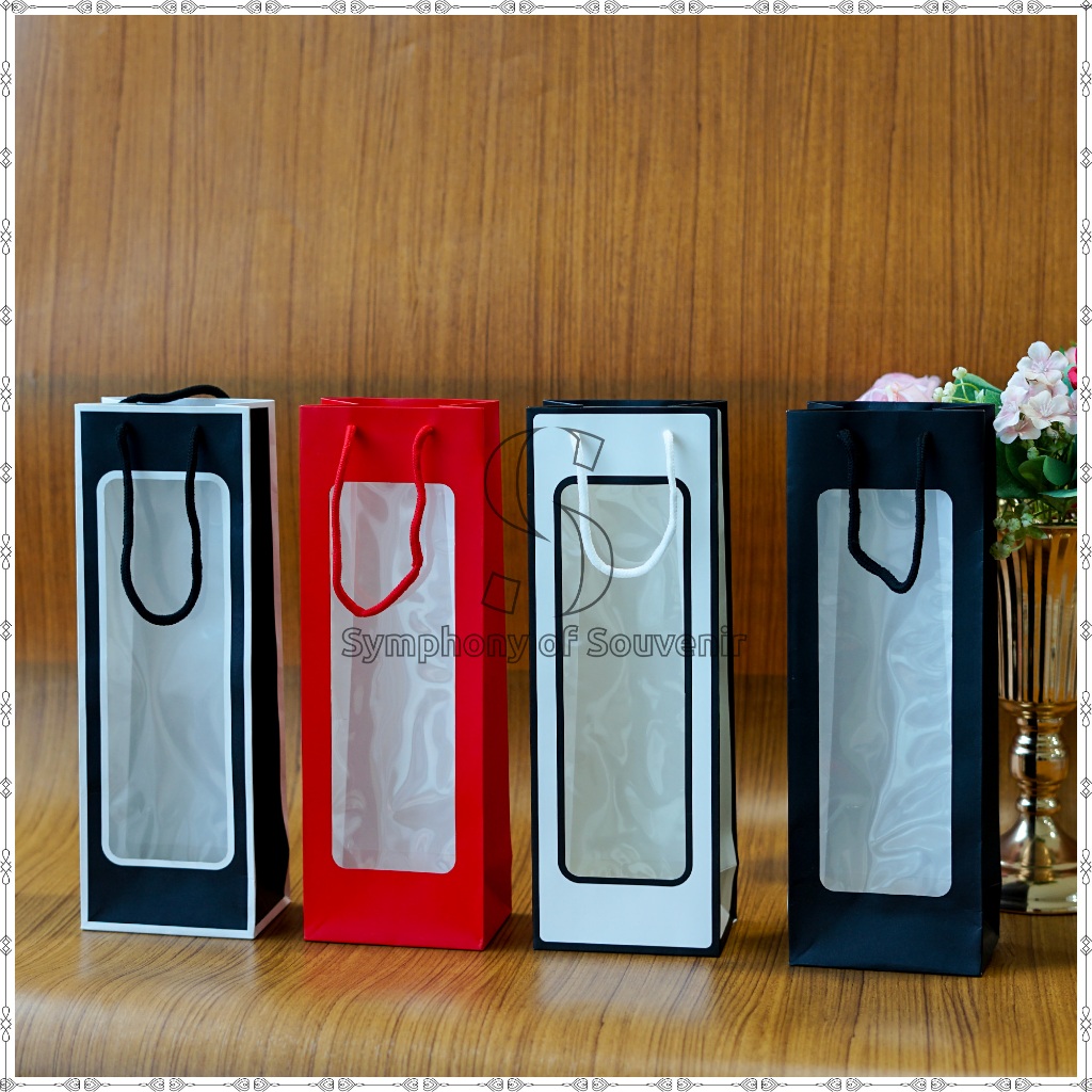 

Paper Bag Mika Botol Bottle Bag Wine Bag Tas hadiah Tas Kado Souvenir Tas Hampers