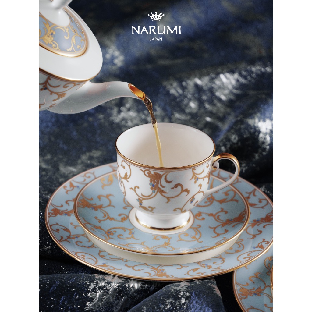 Narumi Anatolia Blue 50939-2423_1217 Cup & Saucer, Cangkir dan Tatakan
