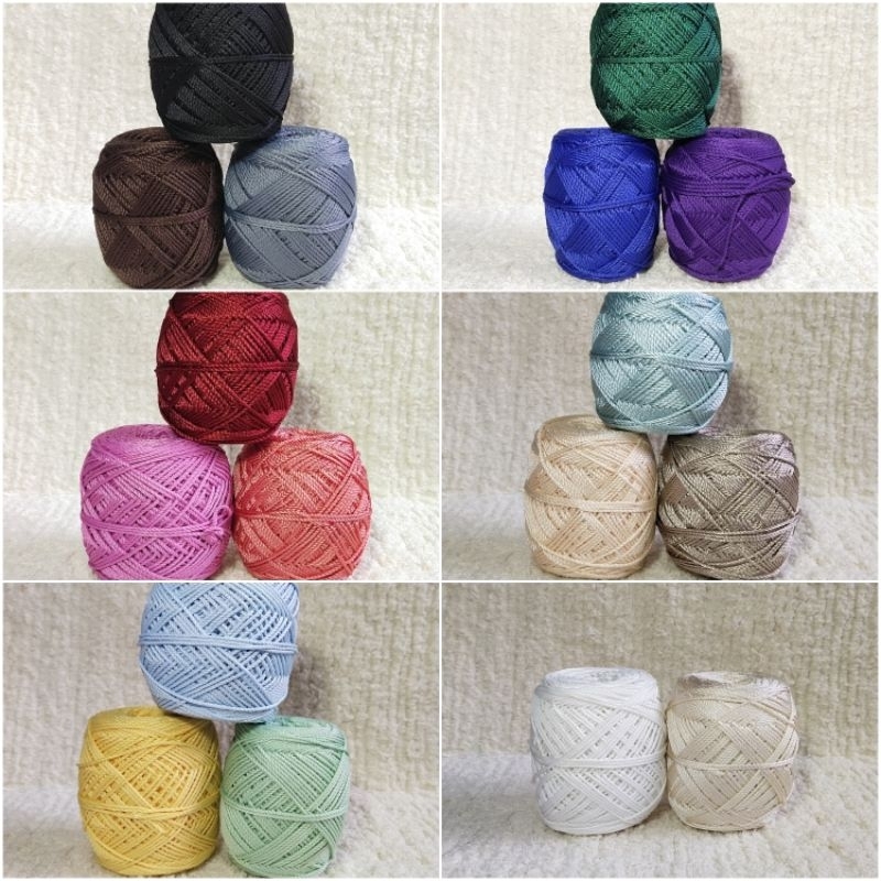 Benang Rajut Polyester / Poly Kilap / Benang Rajut